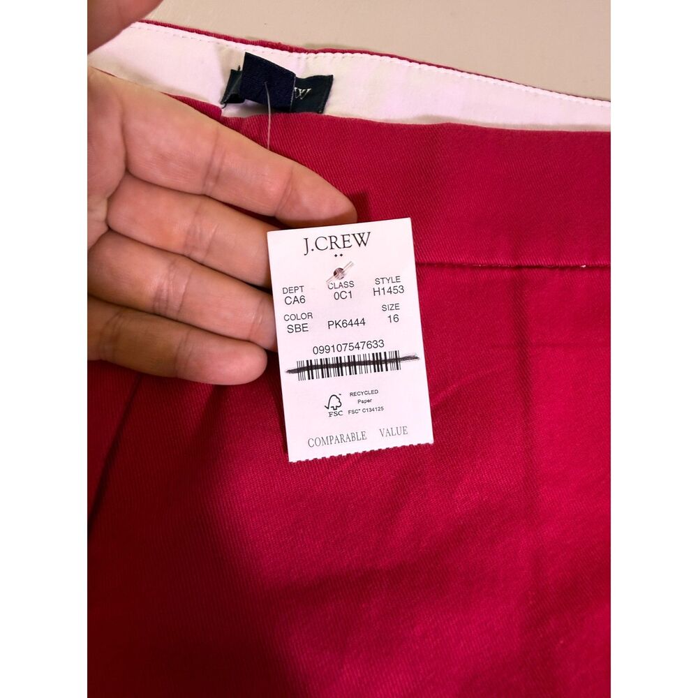 J. Crew 5" classic chino short NWT Size 16 - Picture 11 of 11